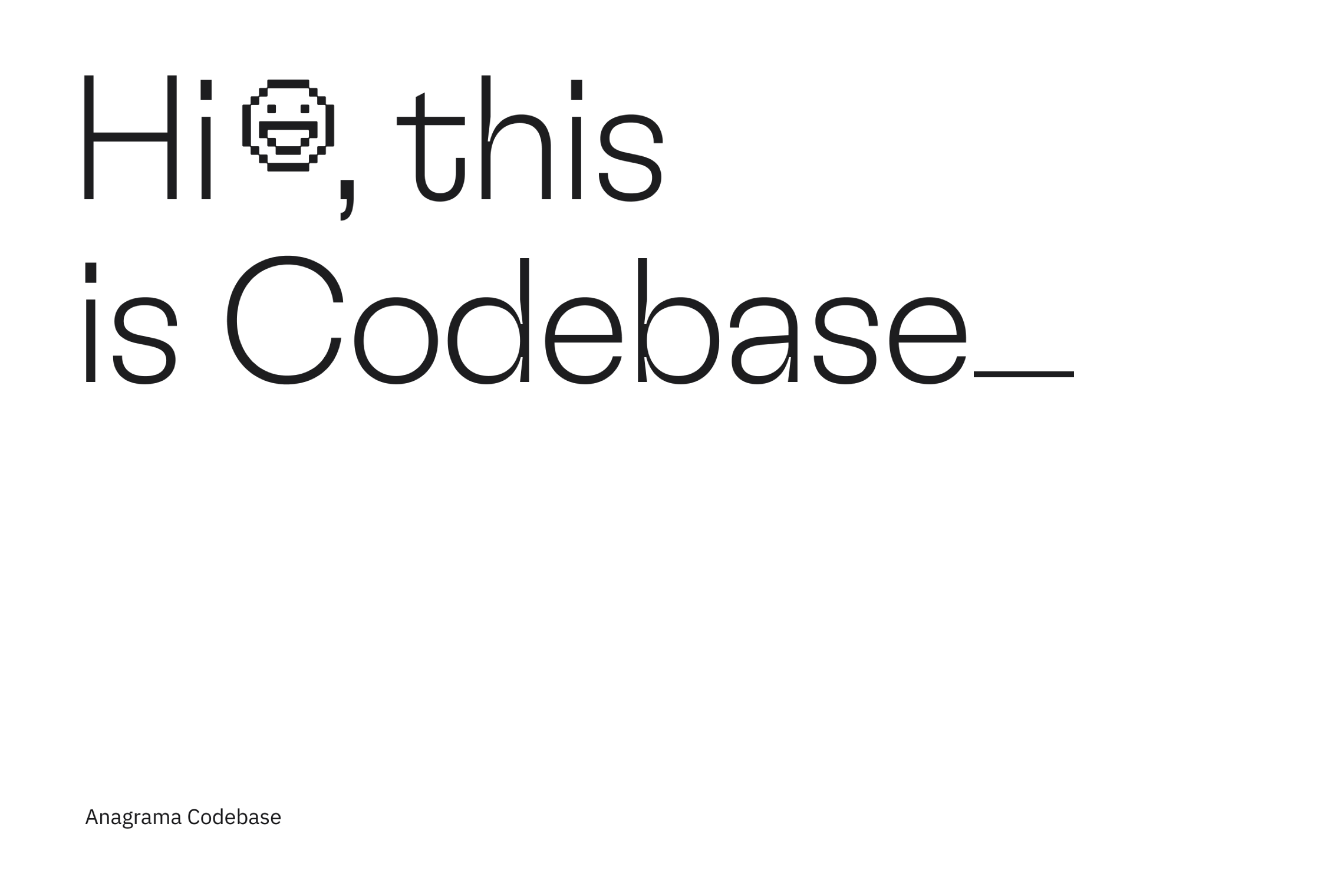 Hi, this is Codebase