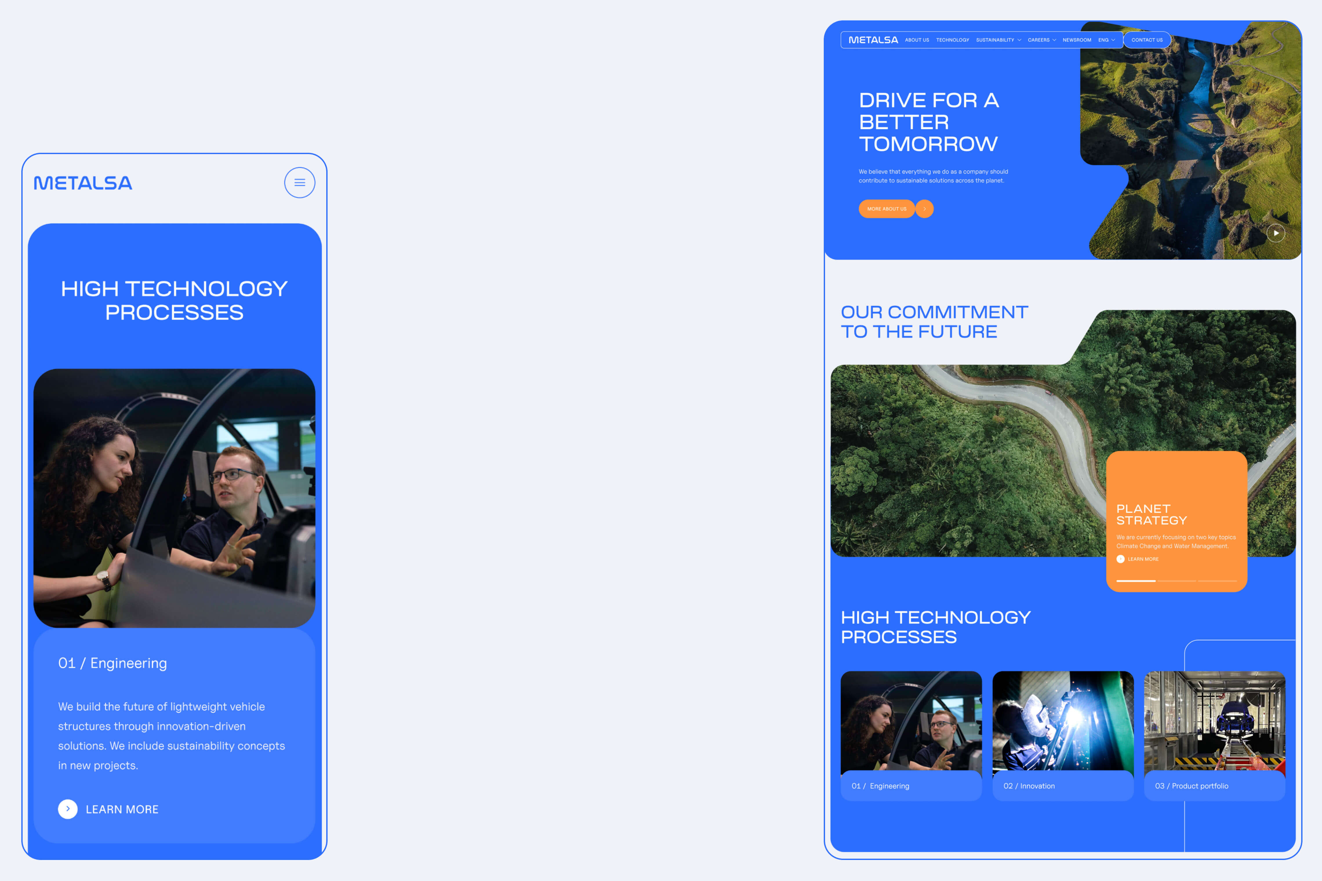Metalsa UI/UX Responsive