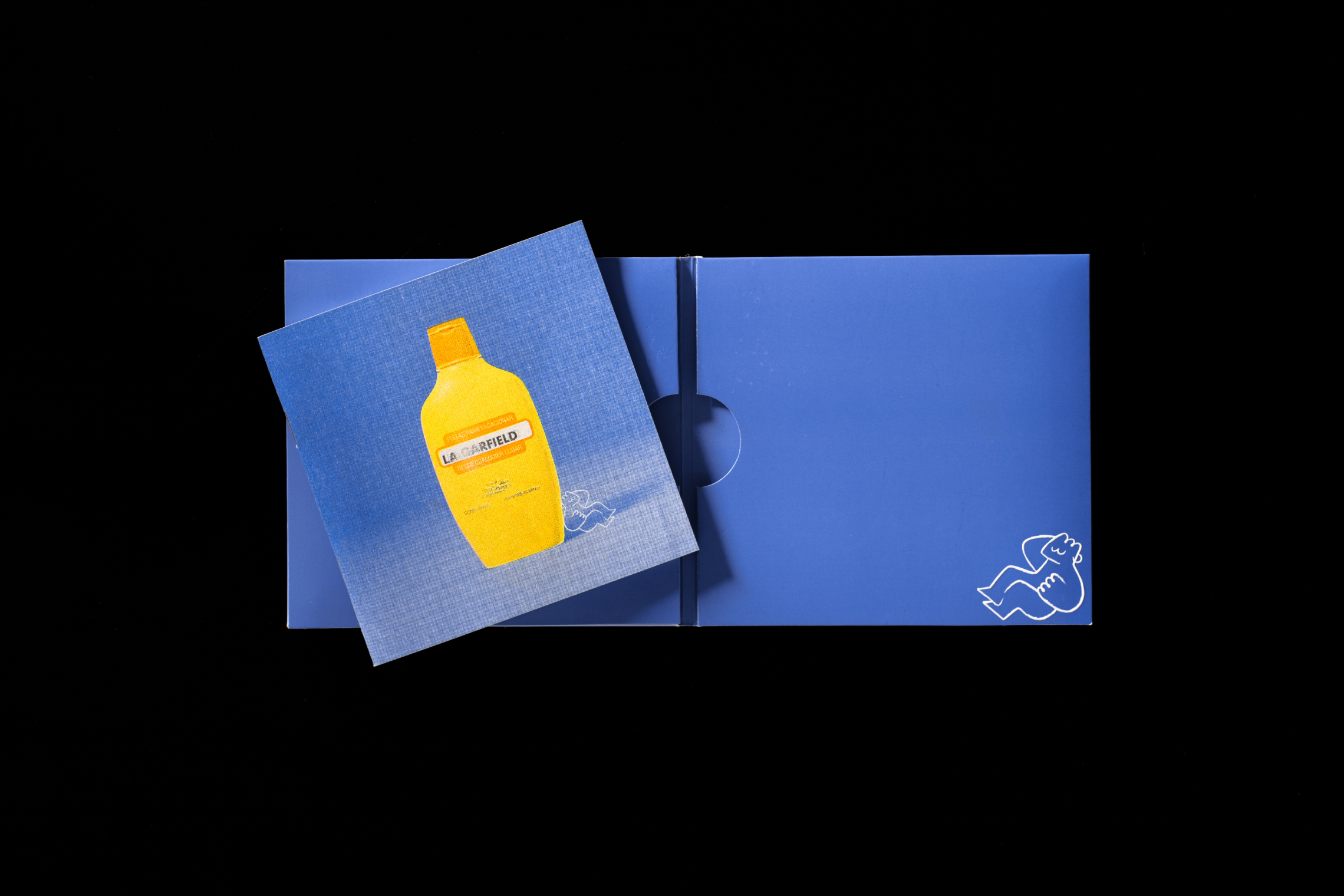 Fold-out album packaging design for La Garfield.